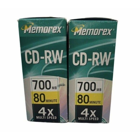 Memorex CD-RW 10pk/9pk Rewritable Compact Discs,700MB 80 MIN Open Box Read - Picture 2 of 3